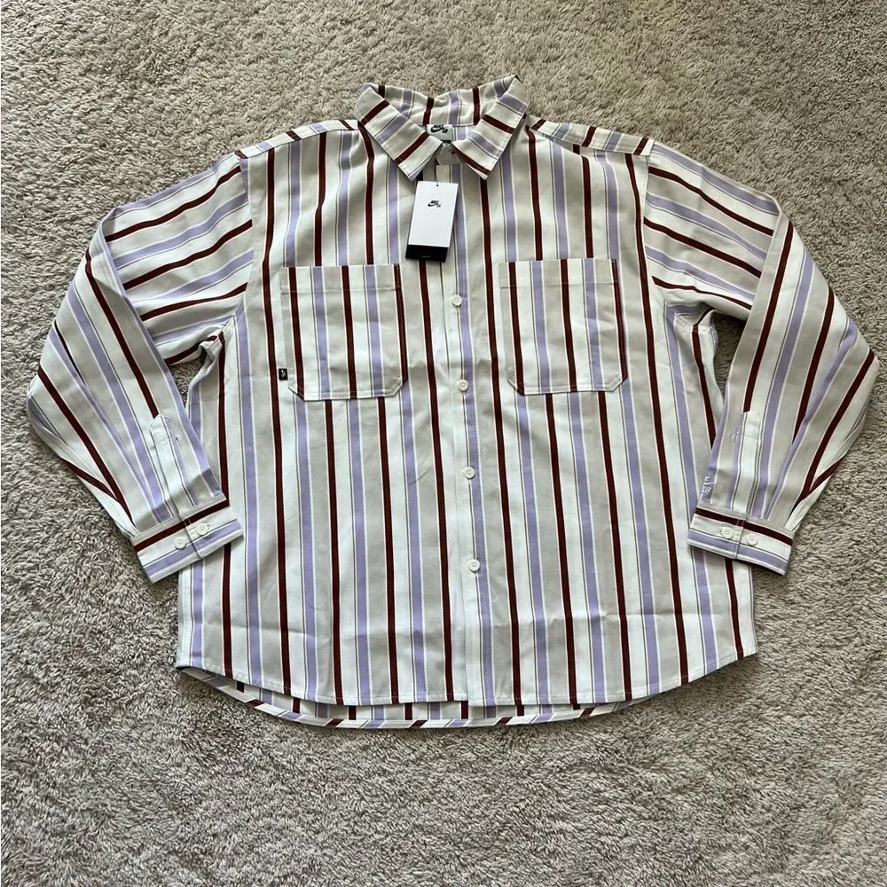 Nike SB Skateboarding Long Sleeve Striped Shirt